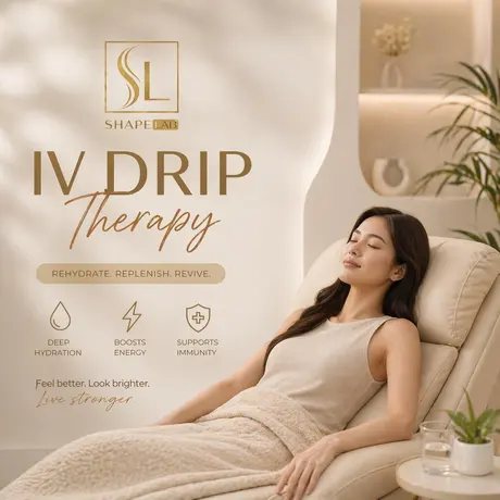 ShapeLab IV drip therapy post (ShapeLab’s own post artwork)