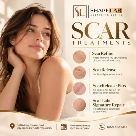ShapeLab scar treatments post (ShapeLab’s own post artwork)